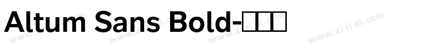 Altum Sans Bold字体转换